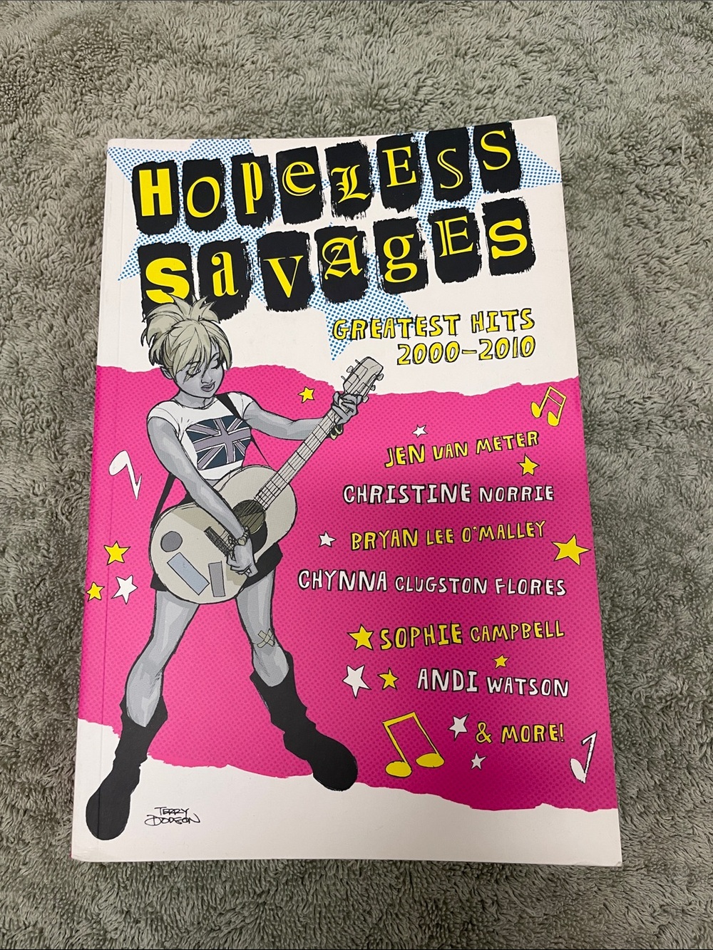 Hopeless Savages Greatest Hits Graphic Novel - Pink, Yellow & Blue Cover